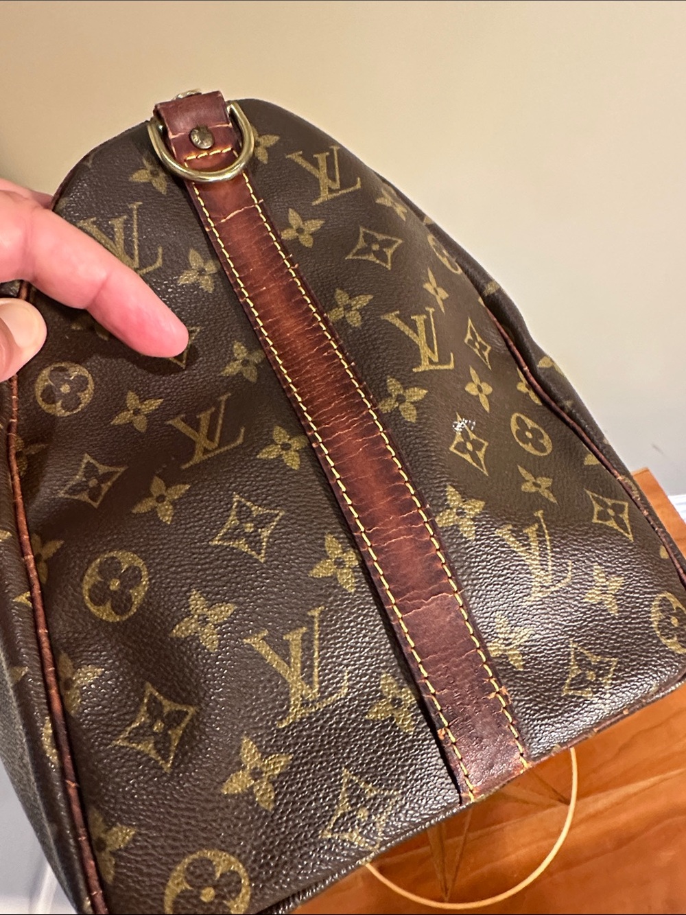 Vintage Louis Vuitton Weekend LV Monogram Keepall Bandouliere 45. - Picture 9 of 10